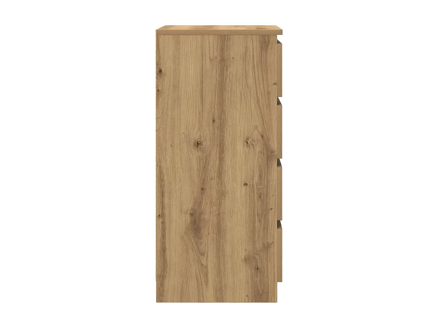 Buffet et tiroirs chêne artisanal 37,5x35x99 cm bois ingénierie