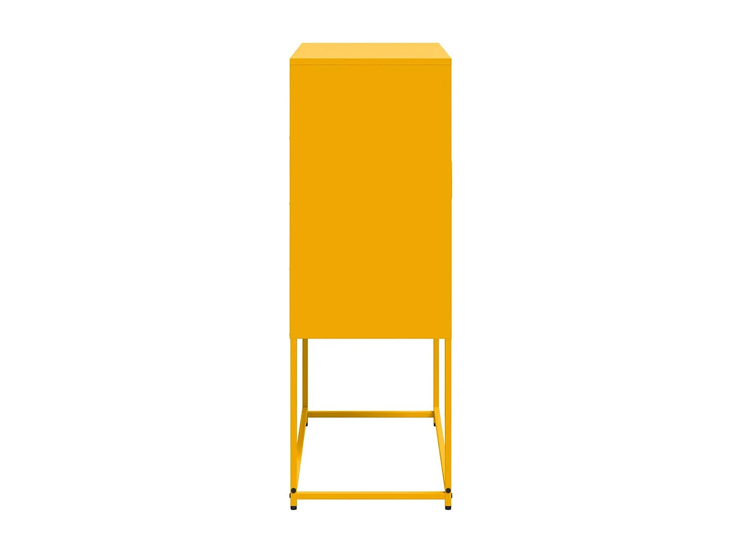 Buffet haut jaune moutarde 68,5x38,5x107 cm acier
