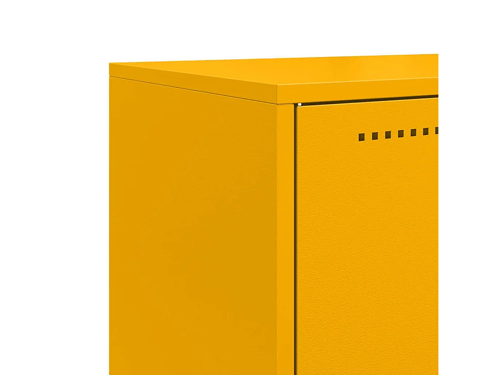 Buffet haut jaune moutarde 68,5x38,5x107 cm acier