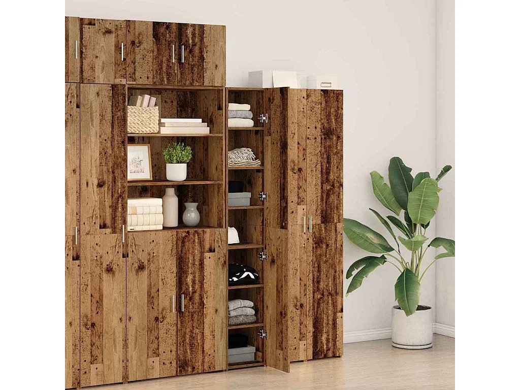 Haut Armoire Bois ancien 30 x 42.5 x 185 cm Bois d'ingénierie