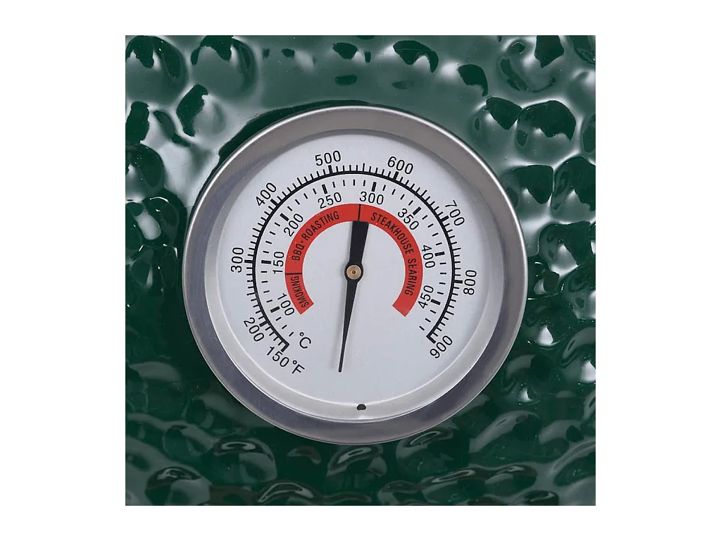 Barbecue à fumoir Kamado 2-en-1 Céramique 56 cm Vert