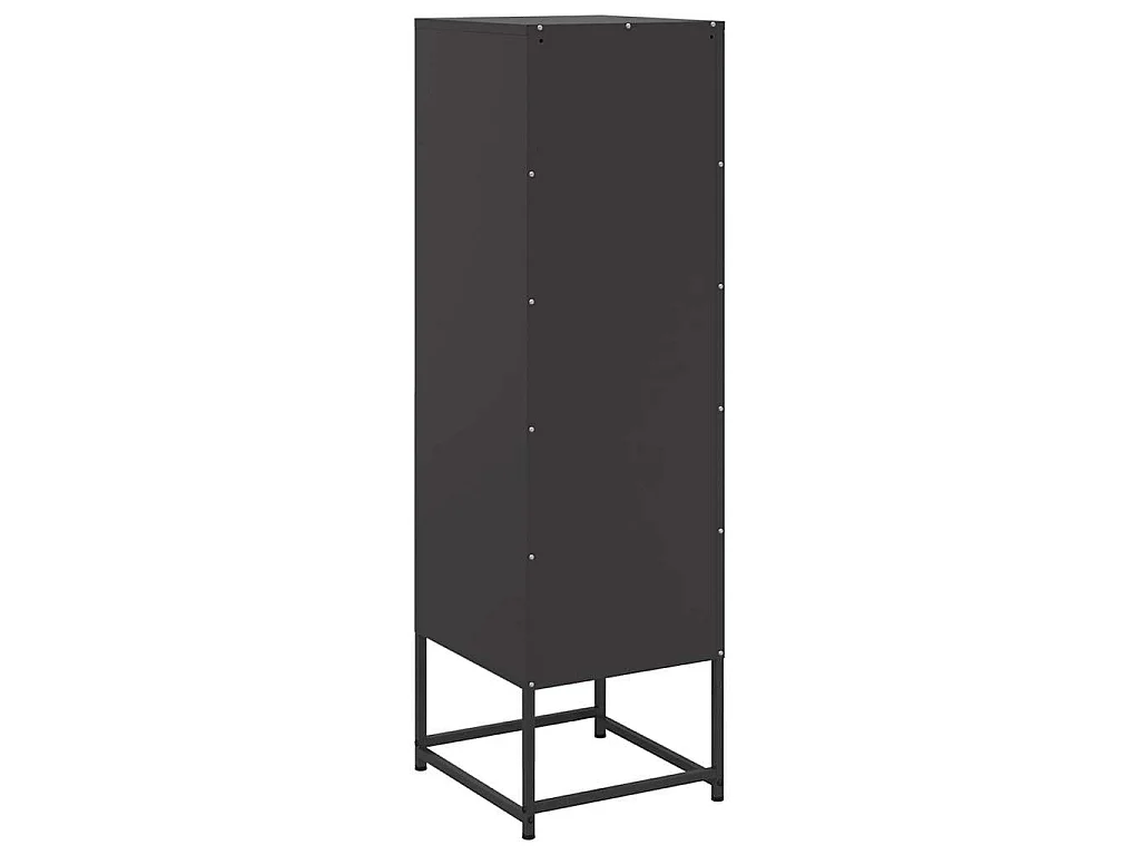 Buffet haut noir 36x39x123 cm acier