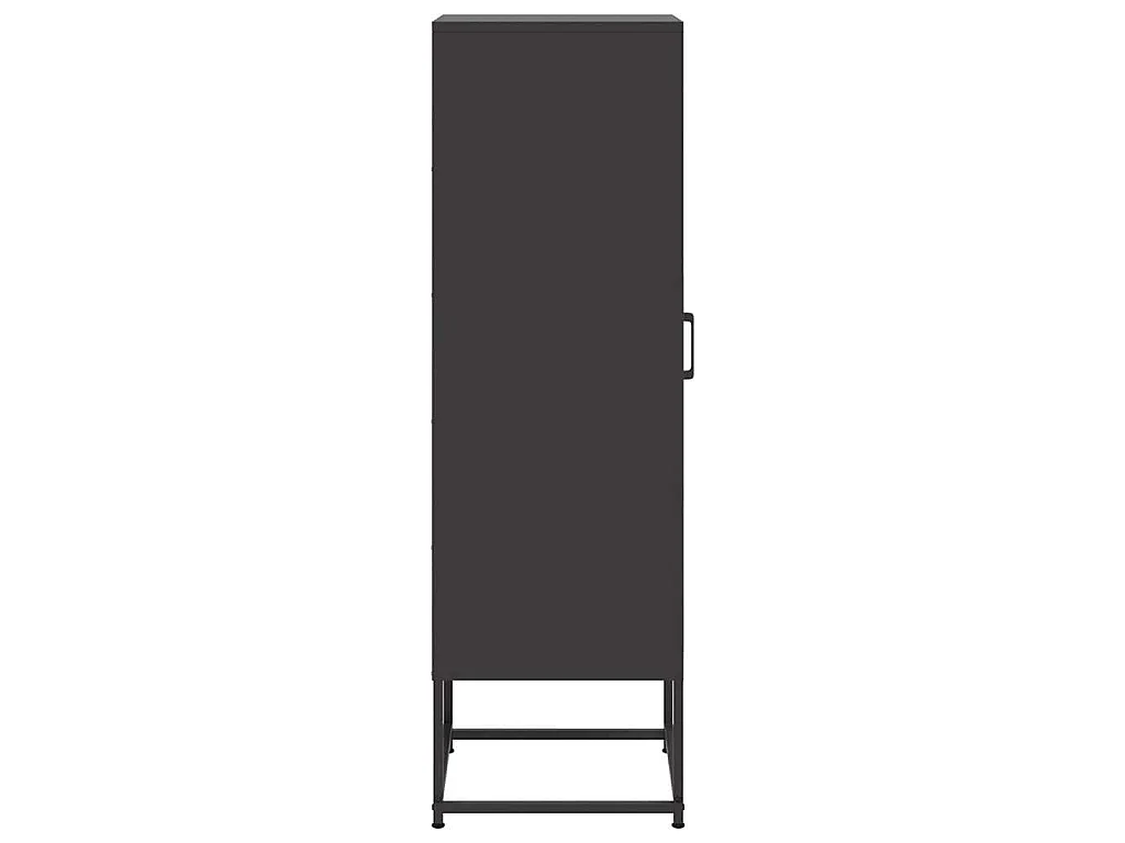 Buffet haut noir 36x39x123 cm acier