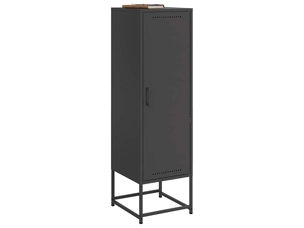 Buffet haut noir 36x39x123 cm acier