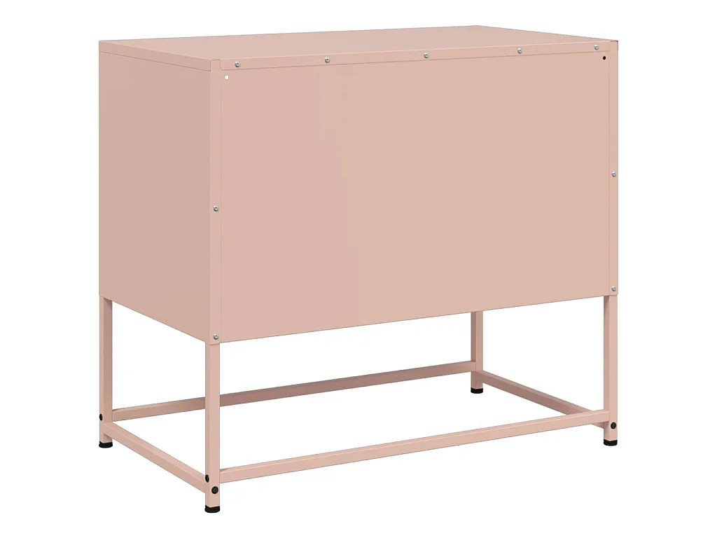 Credenza Bianca 100,5x39x107 cm in Acciaio
