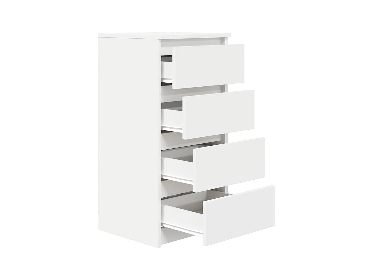 Dressoir 37,5x35x76 cm bewerkt hout wit