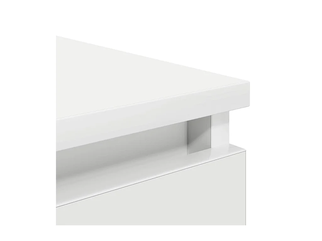 Dressoir 37,5x35x76 cm bewerkt hout wit