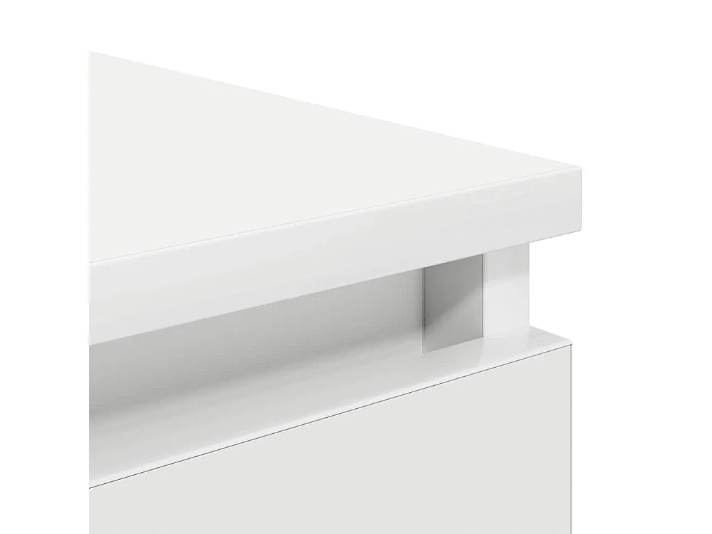 Buffet blanc 37,5x35x76 cm bois d'ingénierie