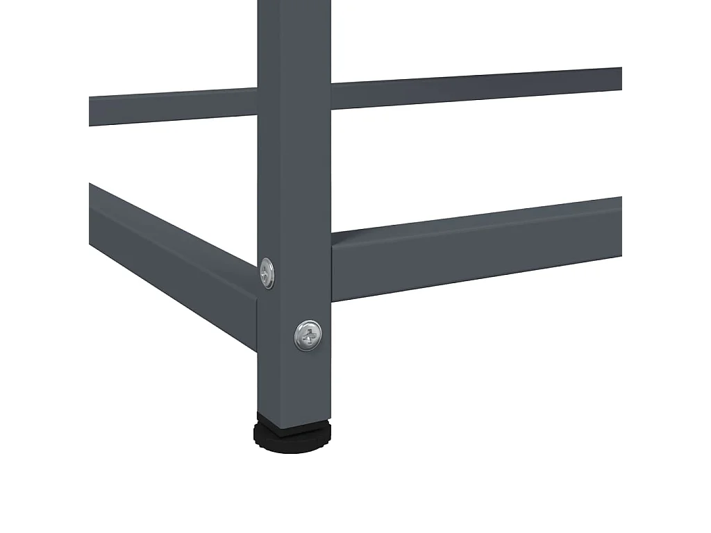 Buffet haut anthracite 100,5x39x107 cm acier