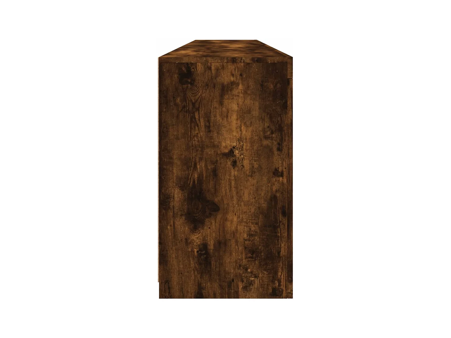 Buffet avec lumières LED chêne fumé 202x37x67 cm