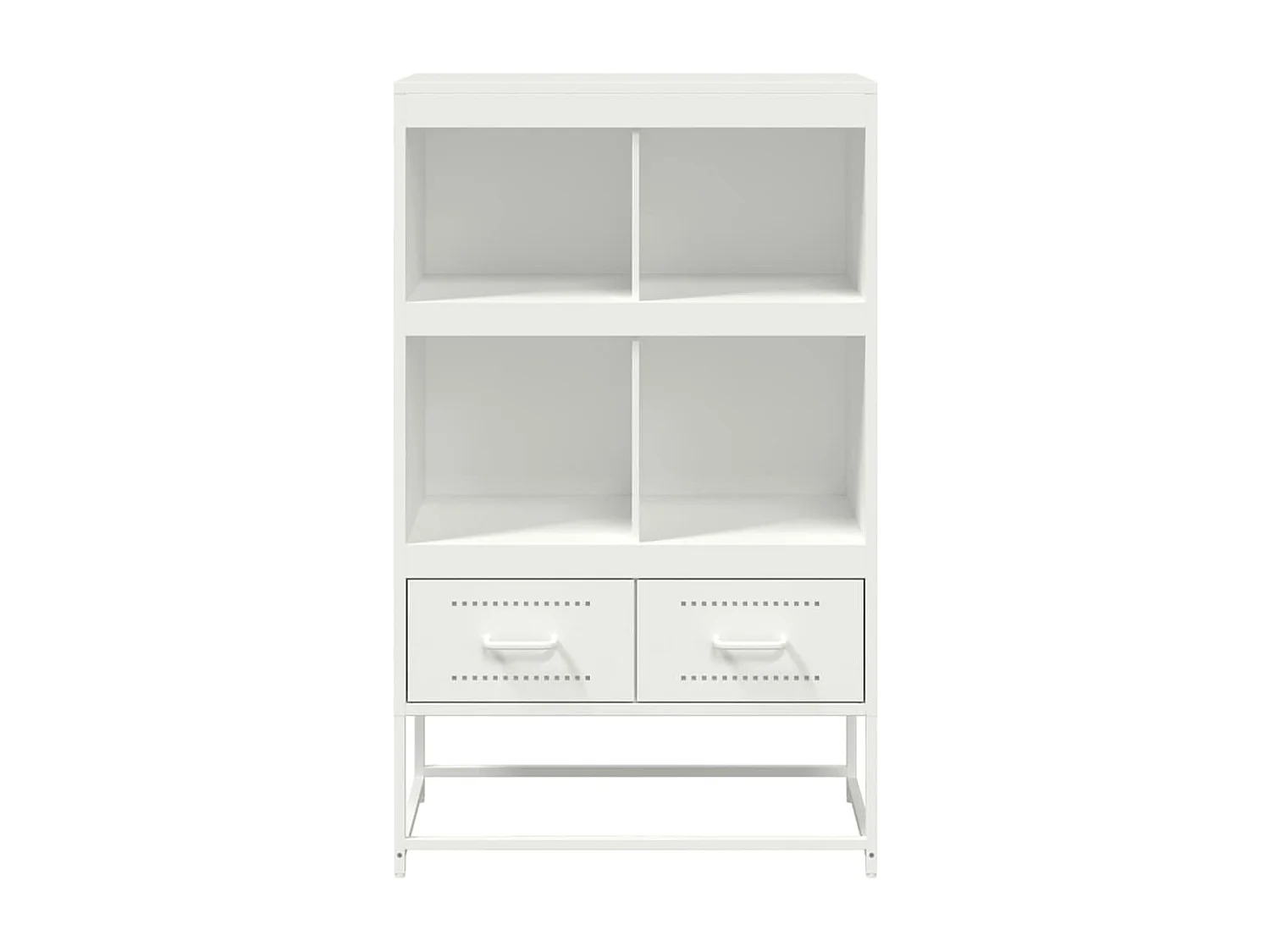 Buffet haut blanc 68x39x111,5 cm acier