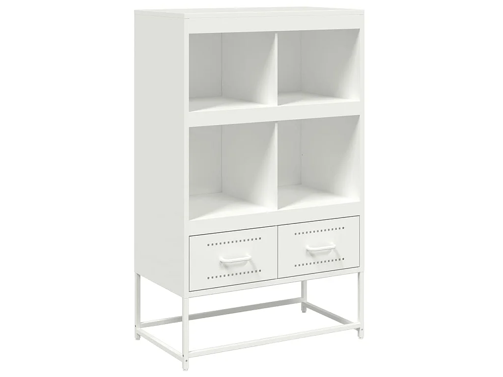 Buffet haut blanc 68x39x111,5 cm acier
