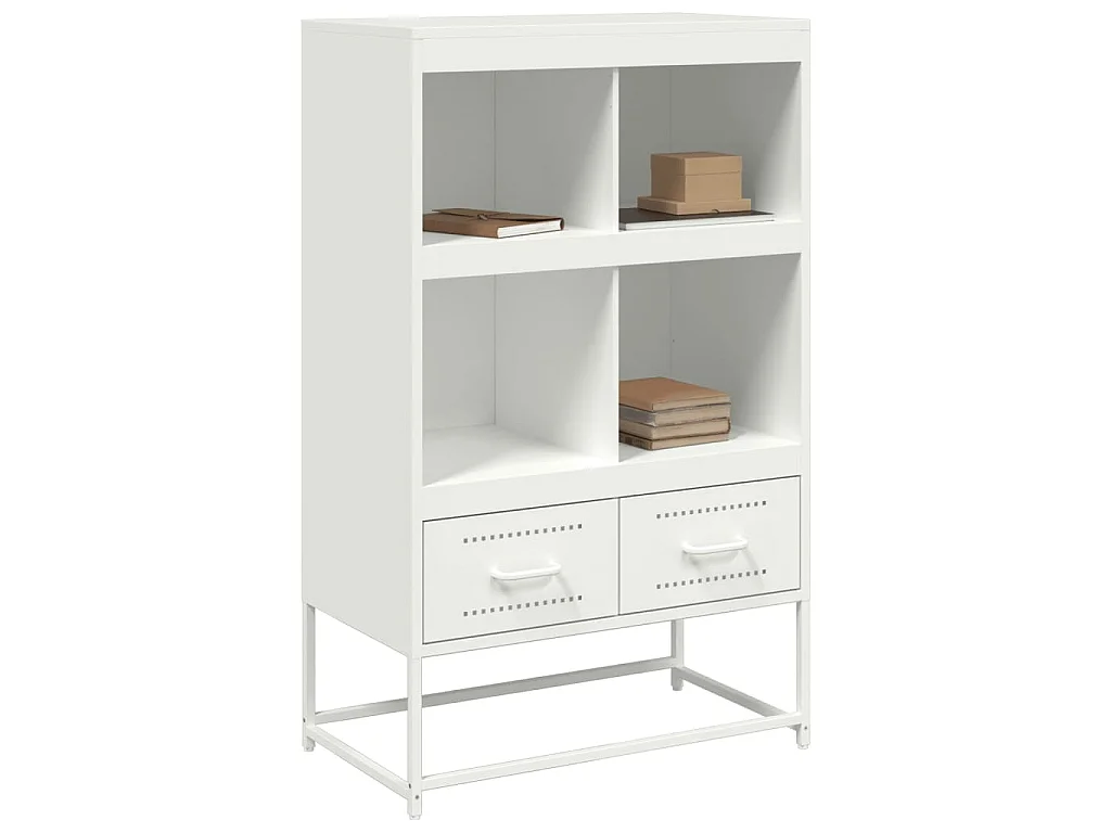 Buffet haut blanc 68x39x111,5 cm acier