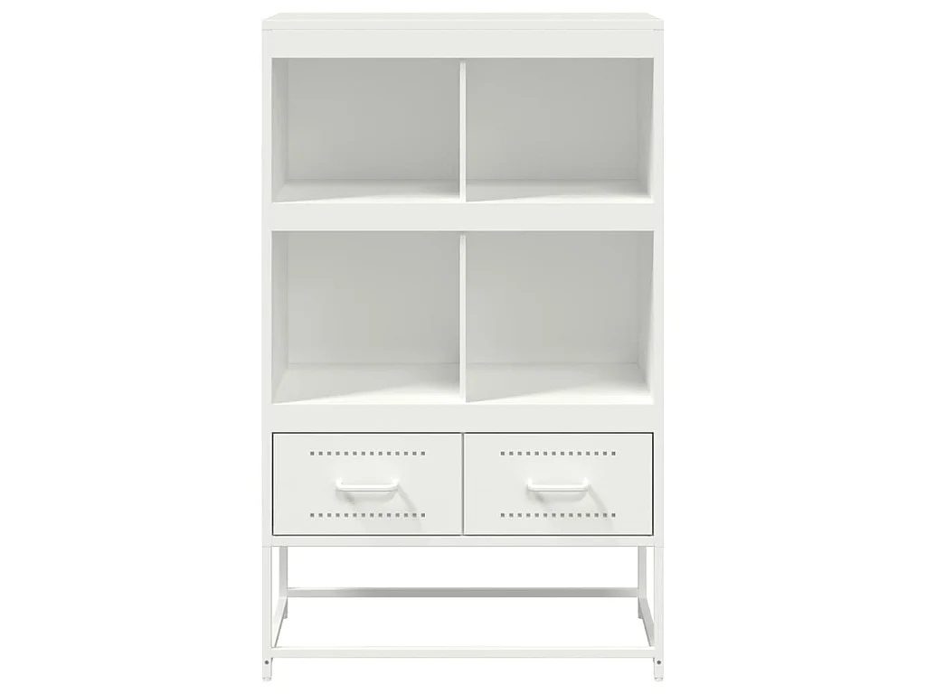Buffet haut blanc 68x39x111,5 cm acier