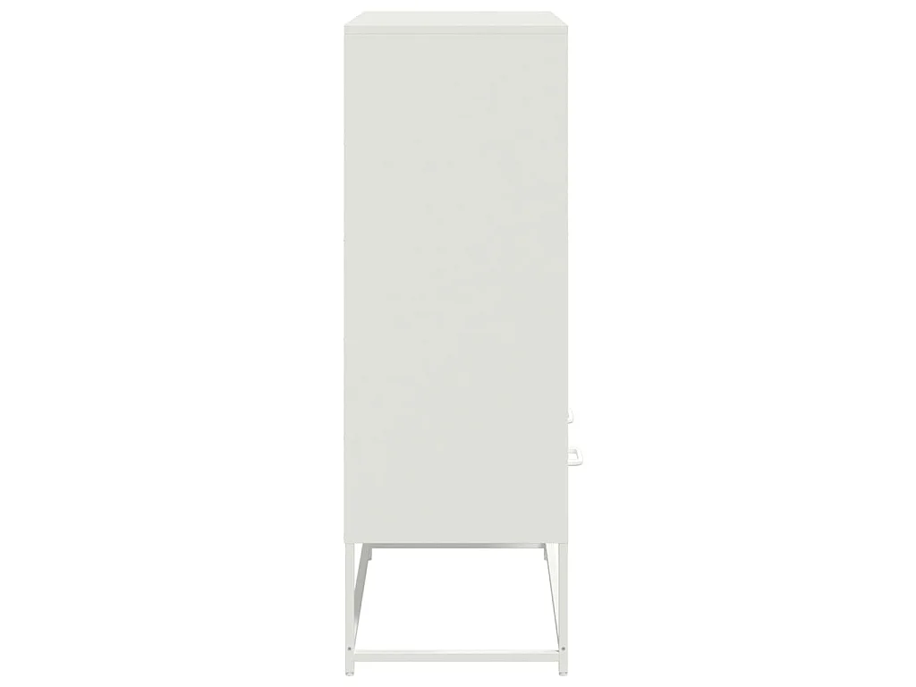 Buffet haut blanc 68x39x111,5 cm acier