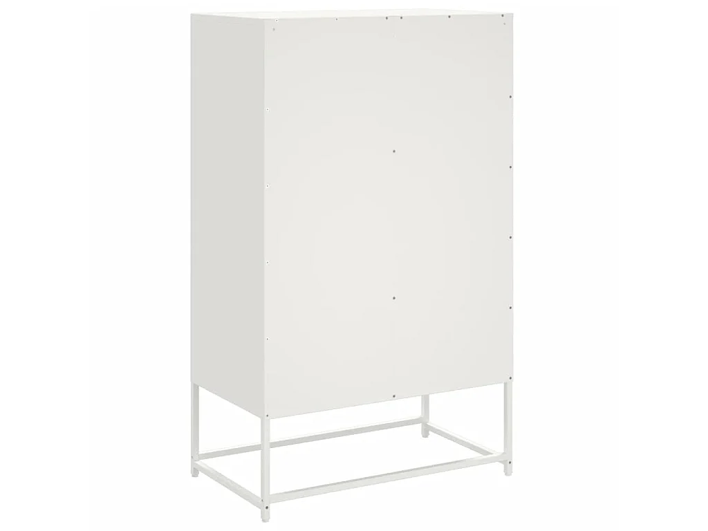 Buffet haut blanc 68x39x111,5 cm acier