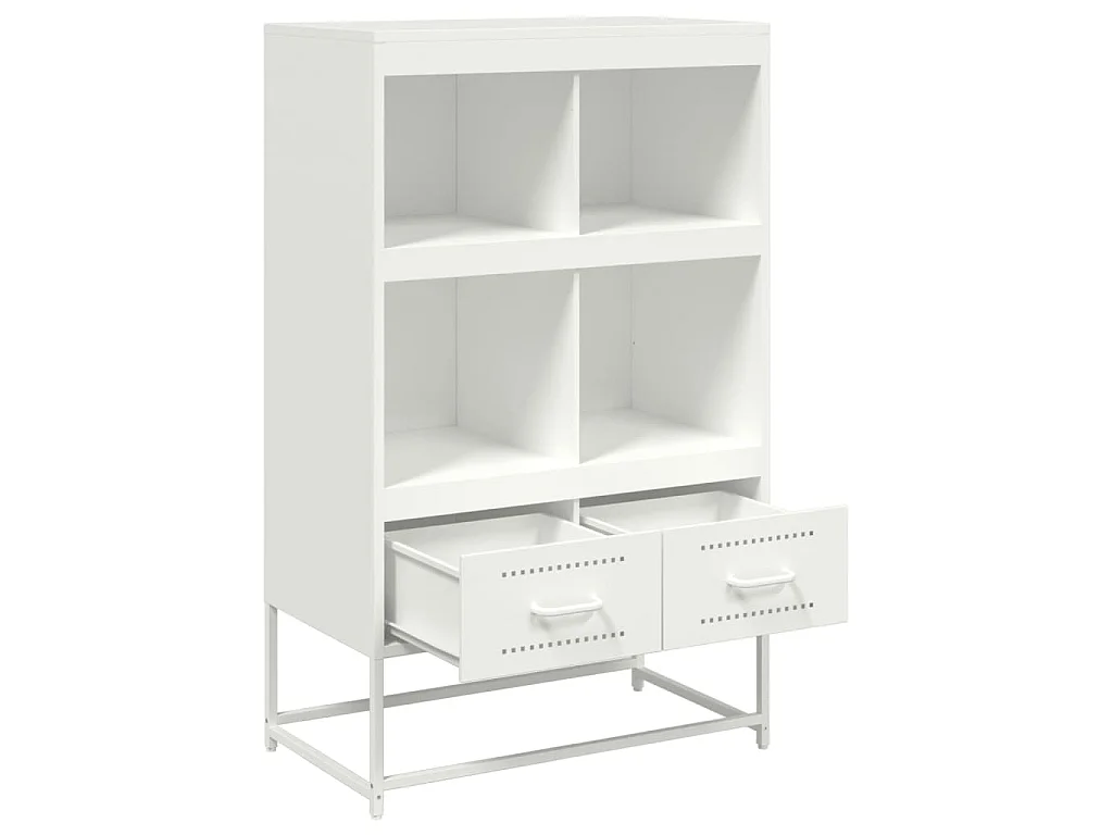 Buffet haut blanc 68x39x111,5 cm acier