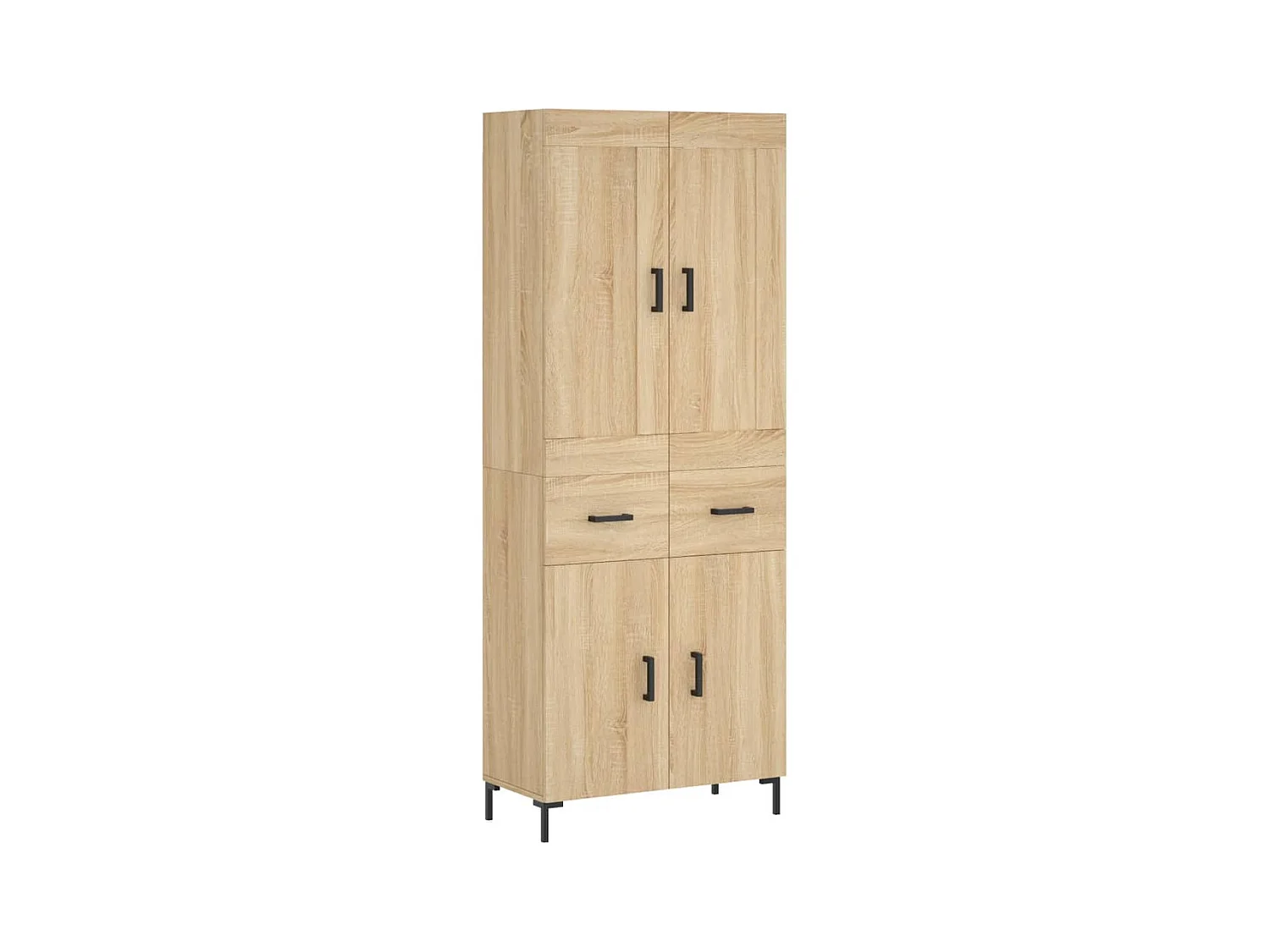 Buffet haut Chêne sonoma 69,5x34x180 cm Bois d'ingénierie