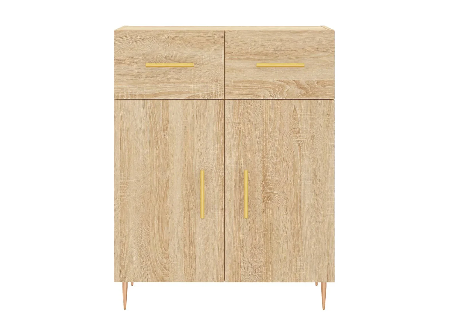 Buffet haut Chêne sonoma 69,5x34x180 cm Bois d'ingénierie
