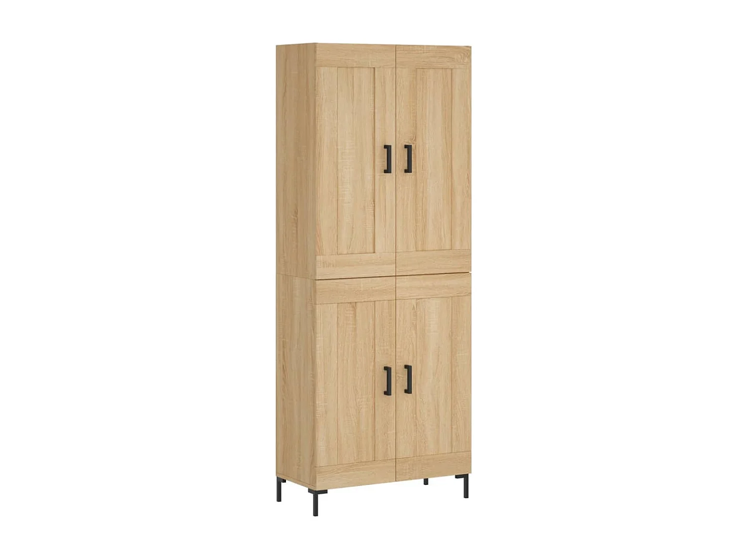 Highboard Sonoma-Eiche 69,5x34x180 cm Holzwerkstoff