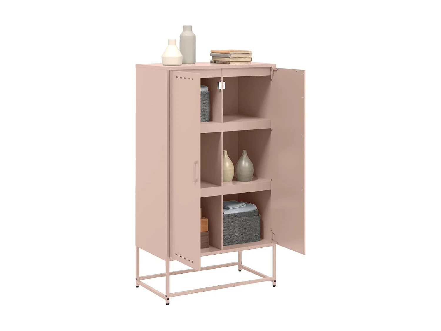Highboard Rosa 68,5x38,5x123,5 cm Stahl