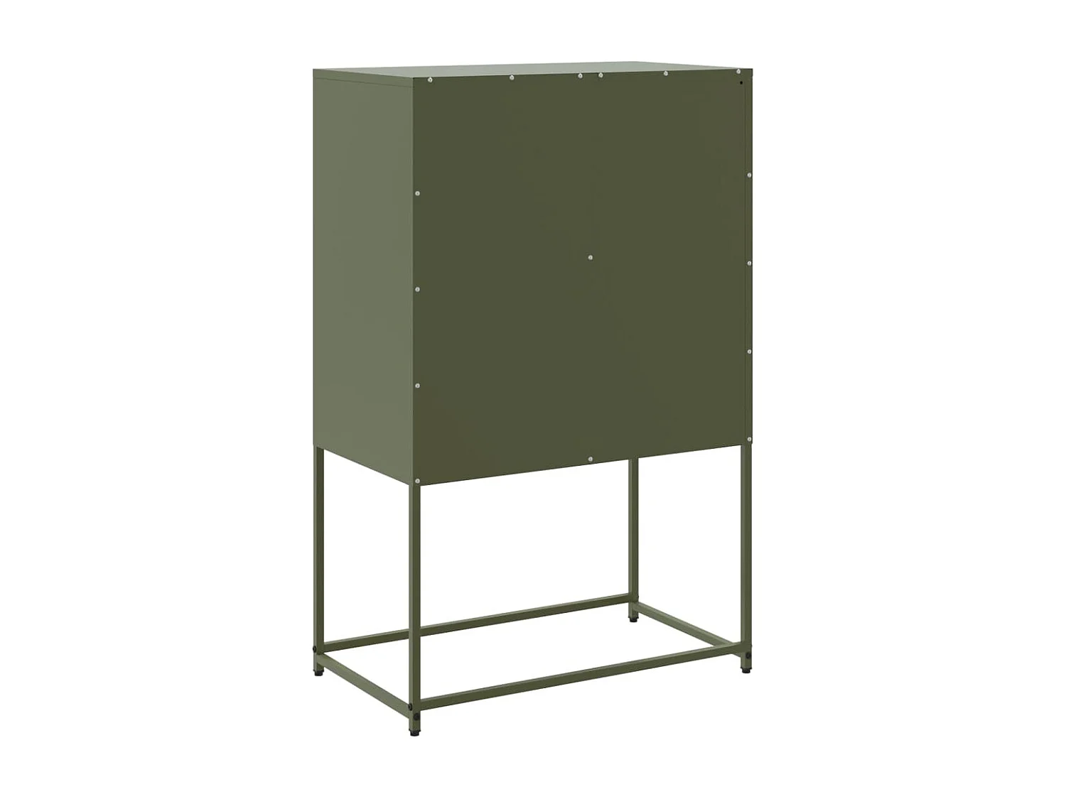 Buffet haut vert olive 68,5x38,5x107 cm acier