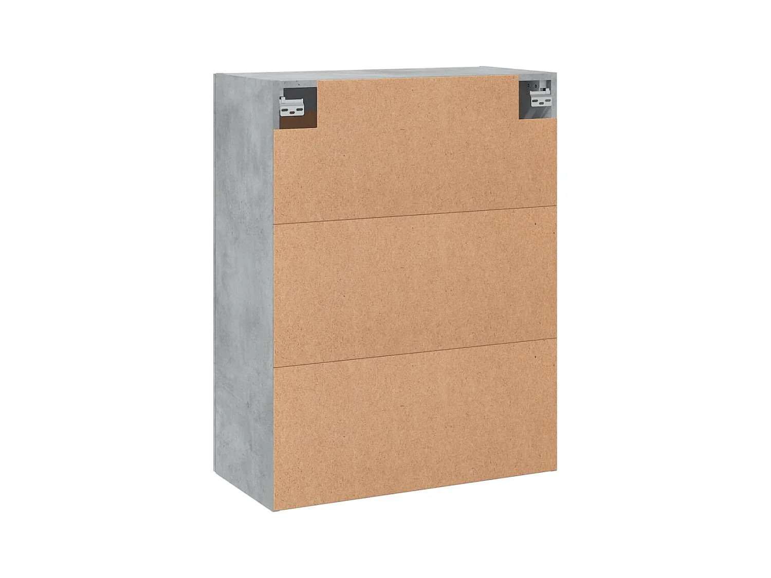 Armoires murales 2 pcs gris béton bois d'ingénierie