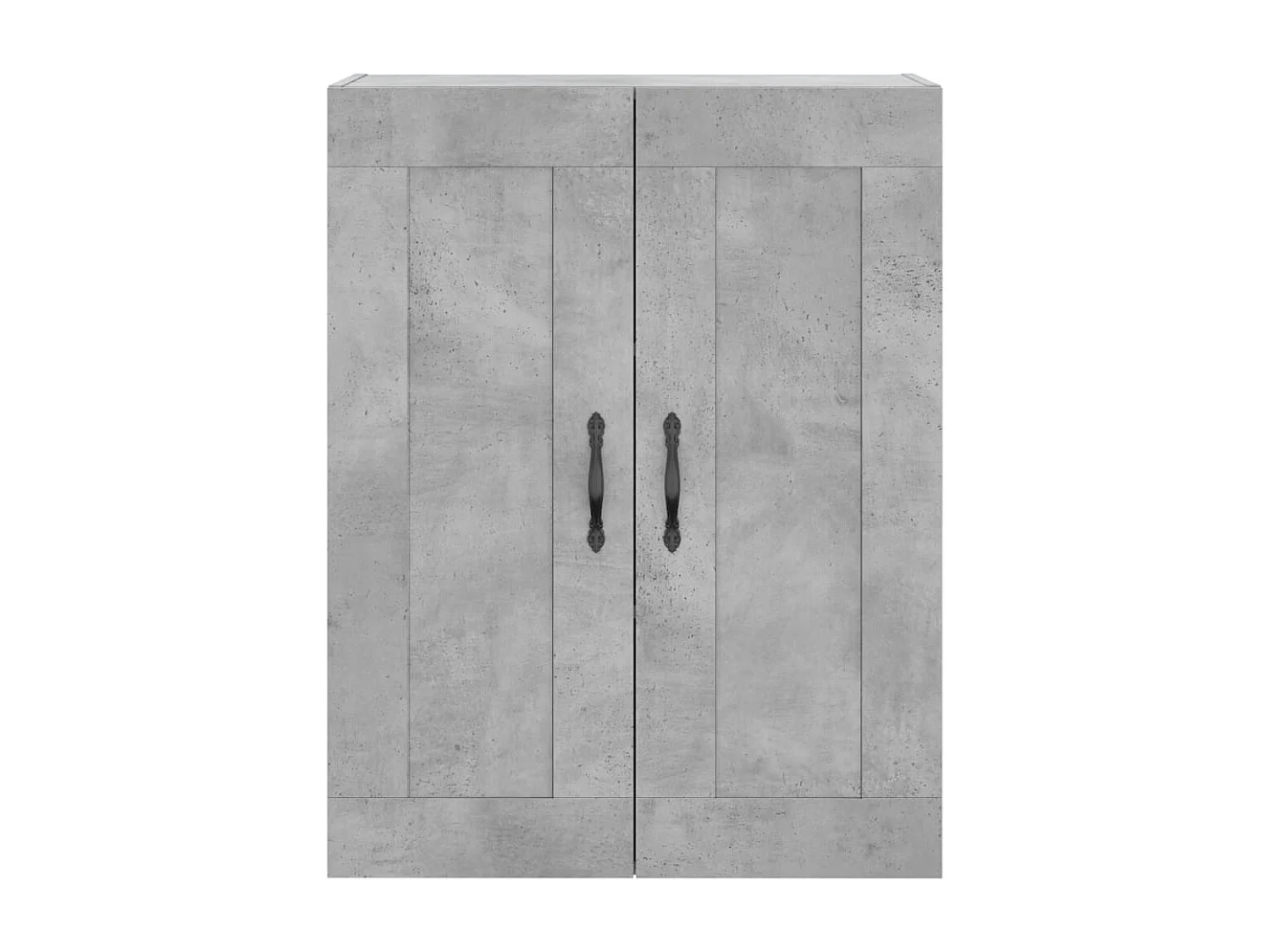 Armoires murales 2 pcs gris béton bois d'ingénierie