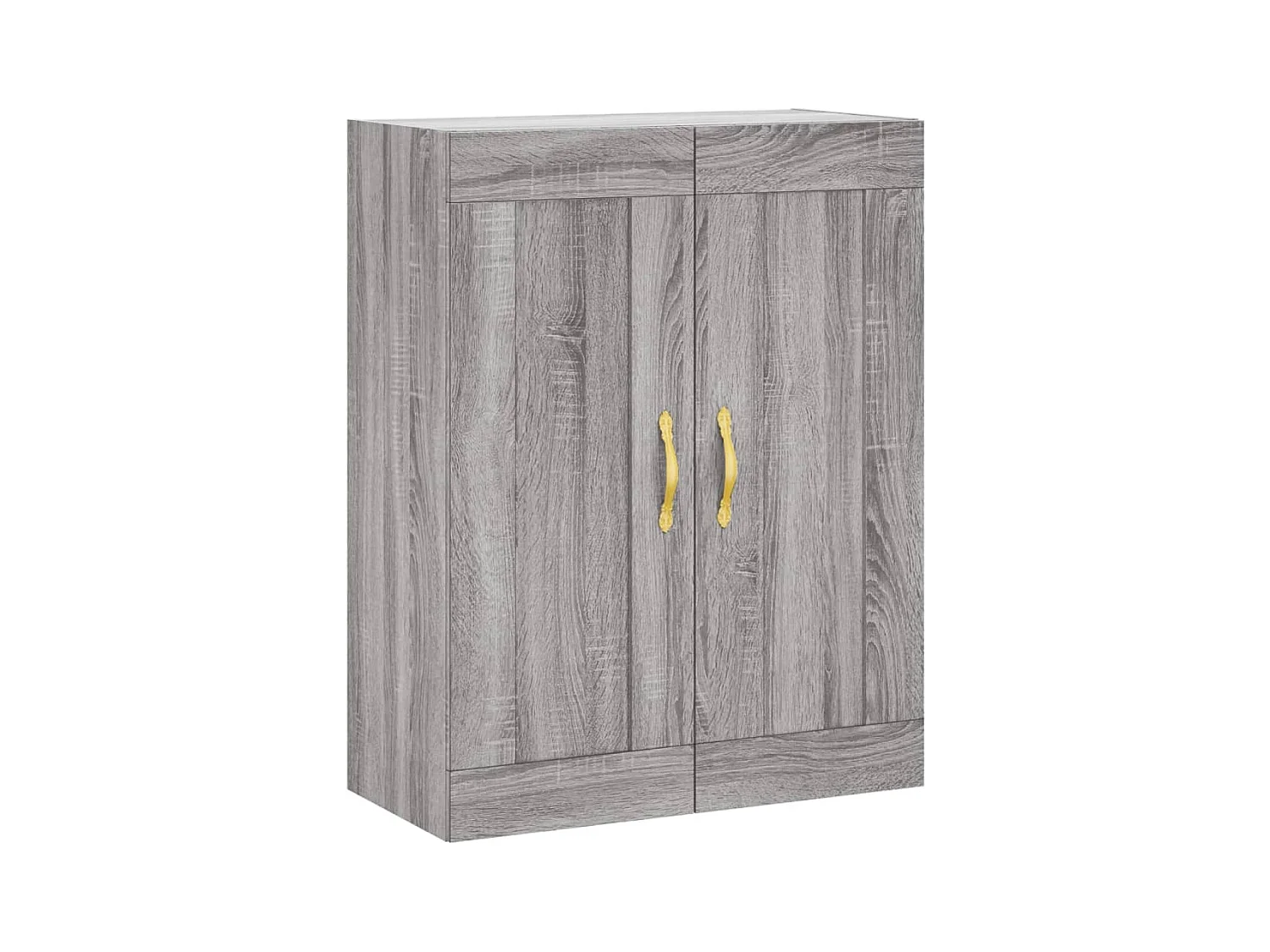 Highboard Grau Sonoma 69,5x34x180 cm Holzwerkstoff