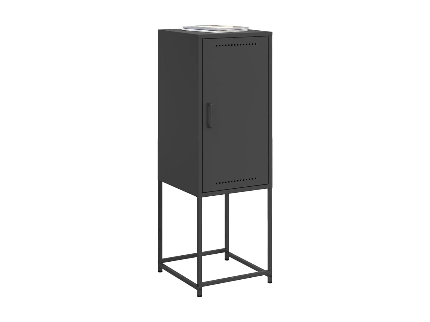 Highboard Schwarz 36x39x107 cm Stahl