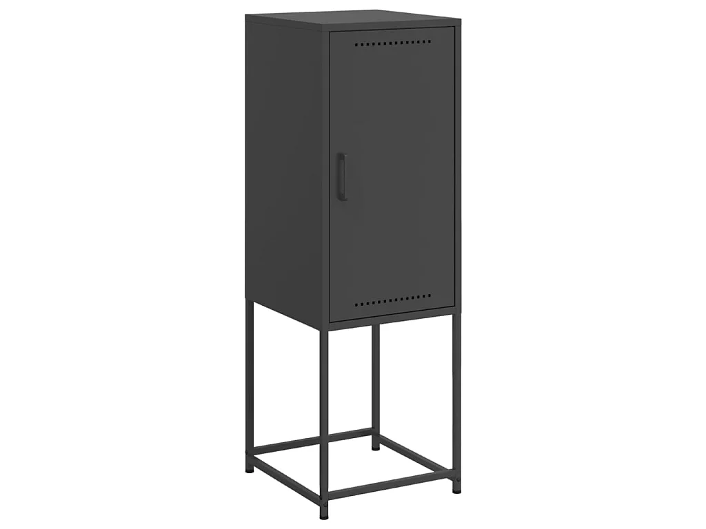 Hoge kast 36x39x107 cm staal zwart