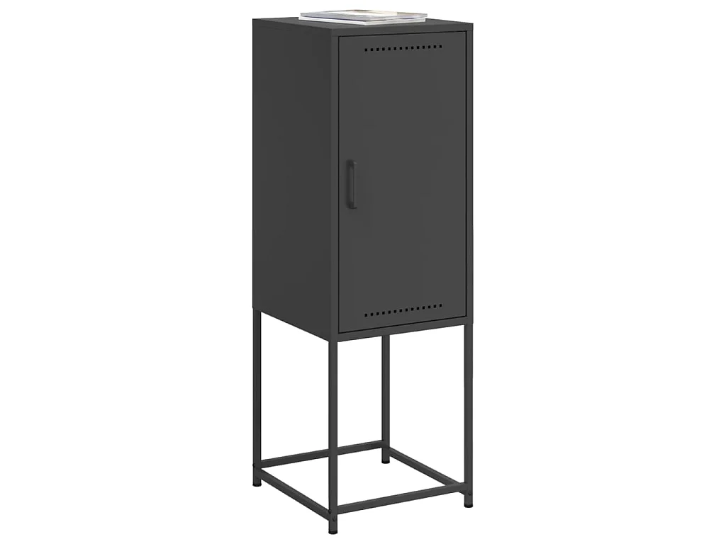 Hoge kast 36x39x107 cm staal zwart