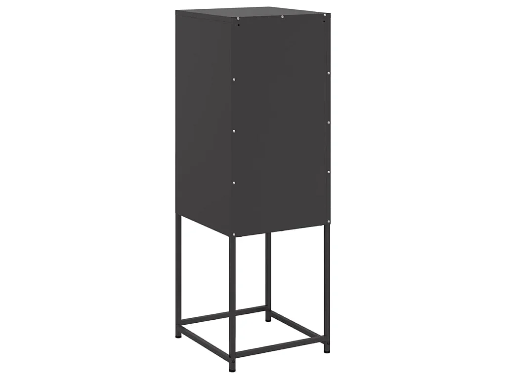 Hoge kast 36x39x107 cm staal zwart