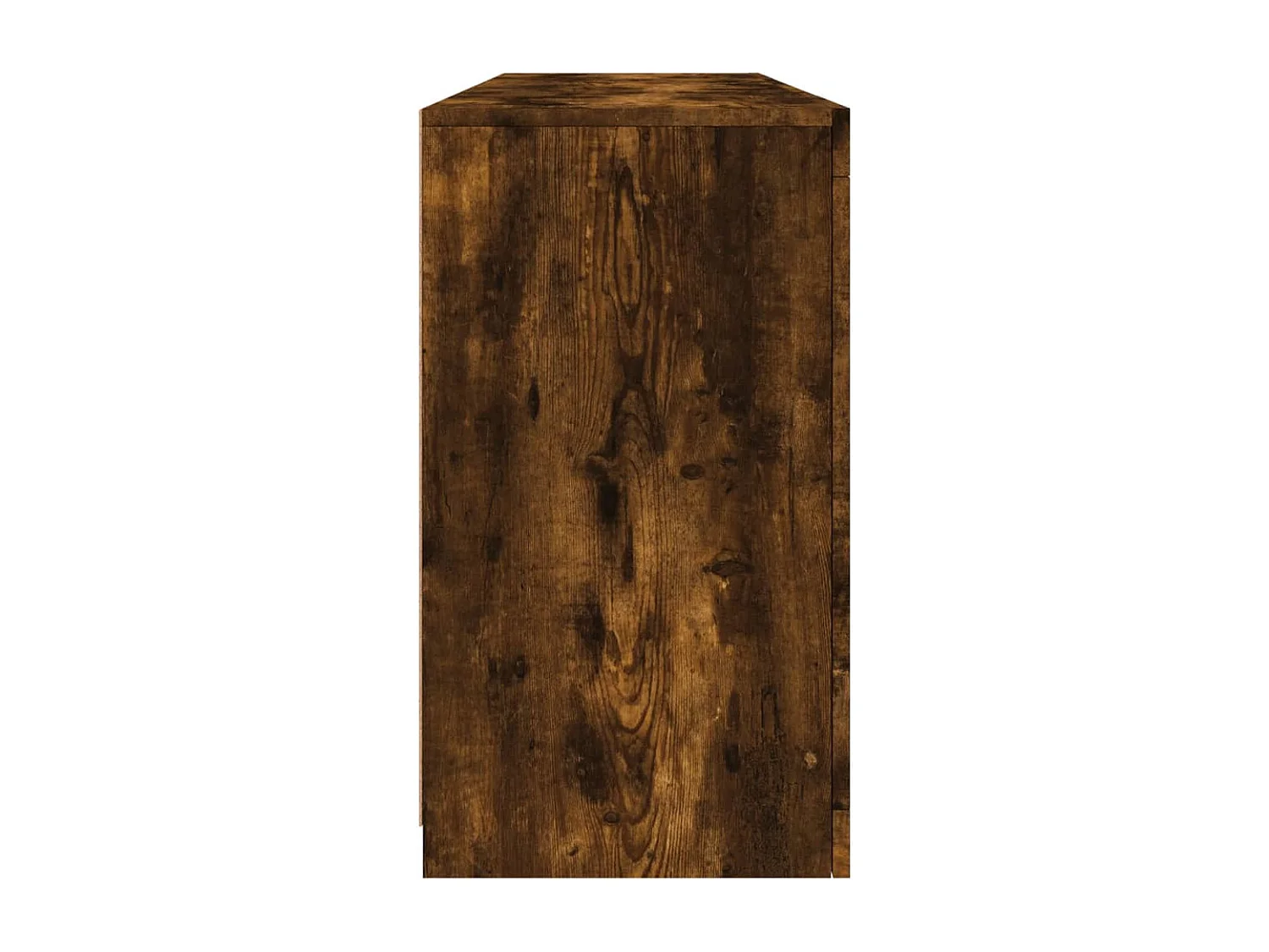 Dressoir met LED-verlichting 163x37x67 cm gerookt eikenkleurig