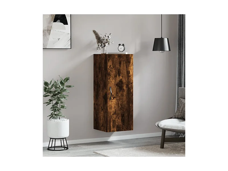 Wandschrank Räuchereiche 34,5x34x90 cm Holzwerkstoff