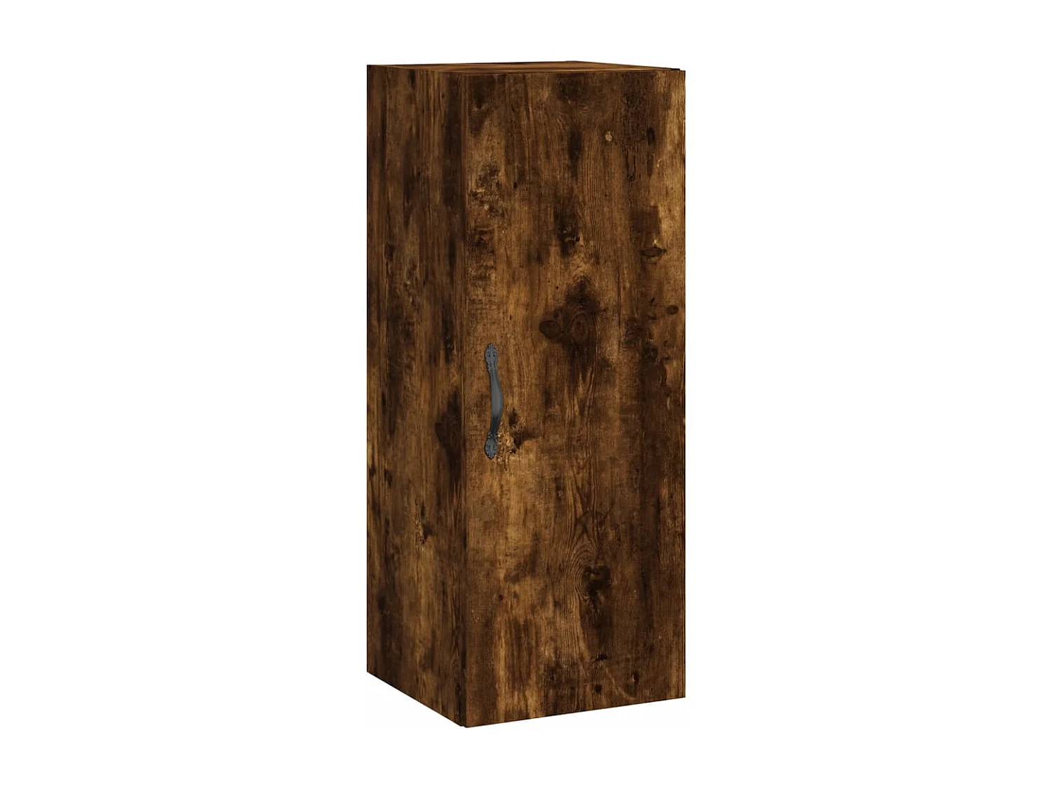 Armario de pared madera ingeniería roble ahumado 34,5x34x90 cm