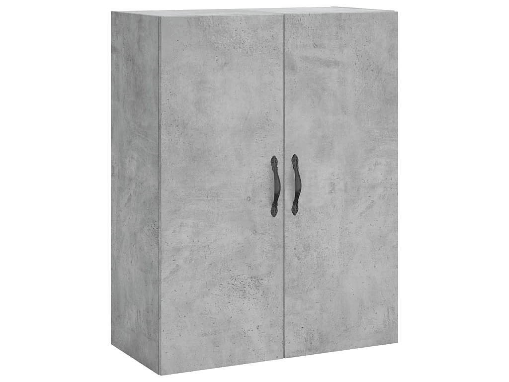 Highboard Betongrau 69,5x34x180 cm Holzwerkstoff