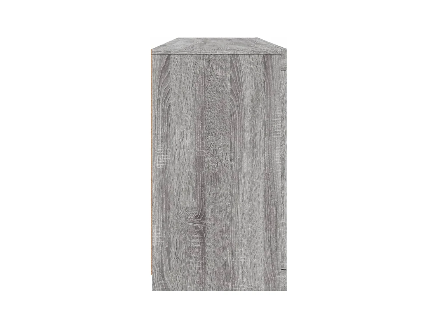 Sideboard mit LED-Leuchten Grau Sonoma 163x37x67 cm