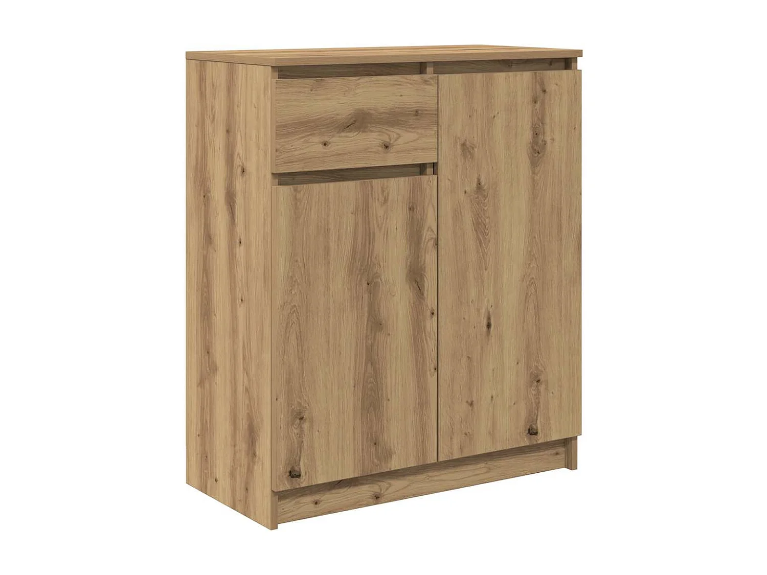 Buffet avec tiroir chêne artisanal 71x35x84 cm bois ingénierie