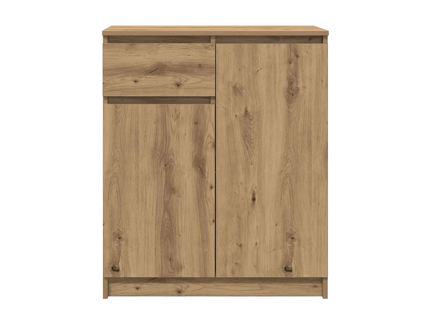 Buffet avec tiroir chêne artisanal 71x35x84 cm bois ingénierie