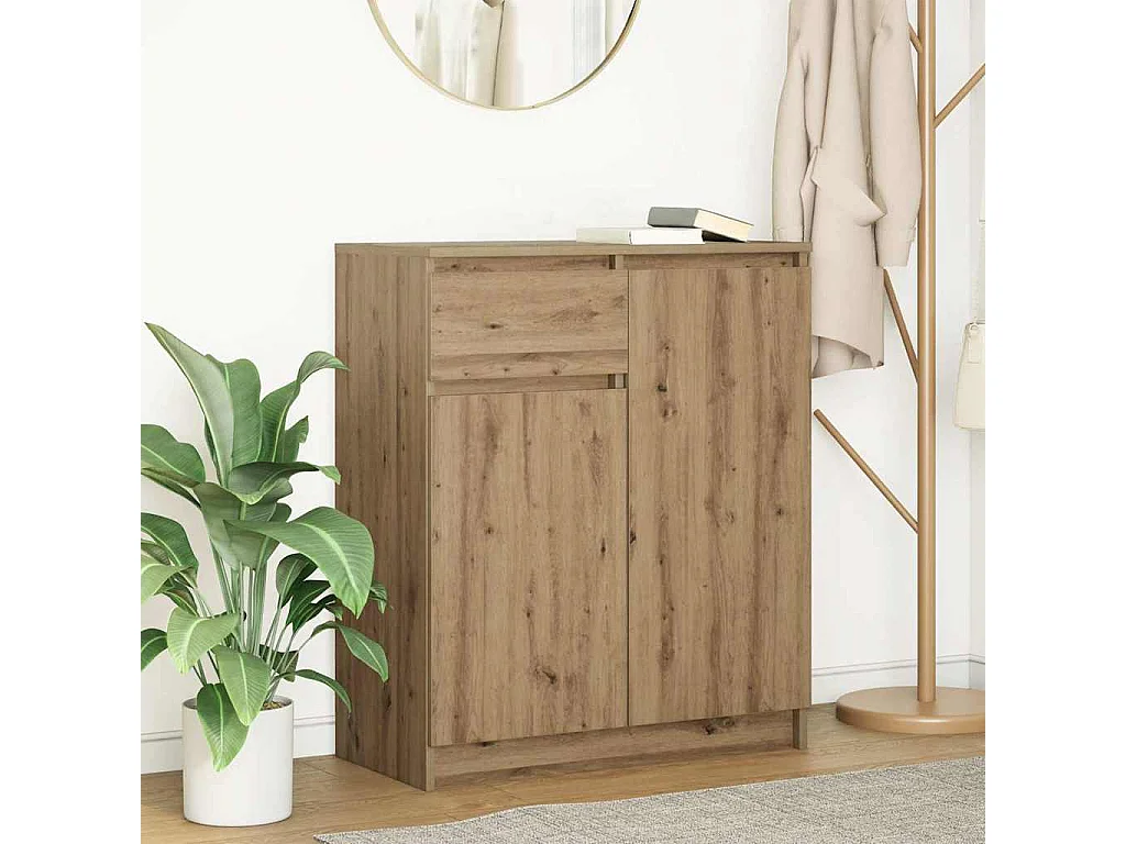 Sideboard mit Schublade Artisan-Eiche 71x35x84 cm Holzwerkstoff