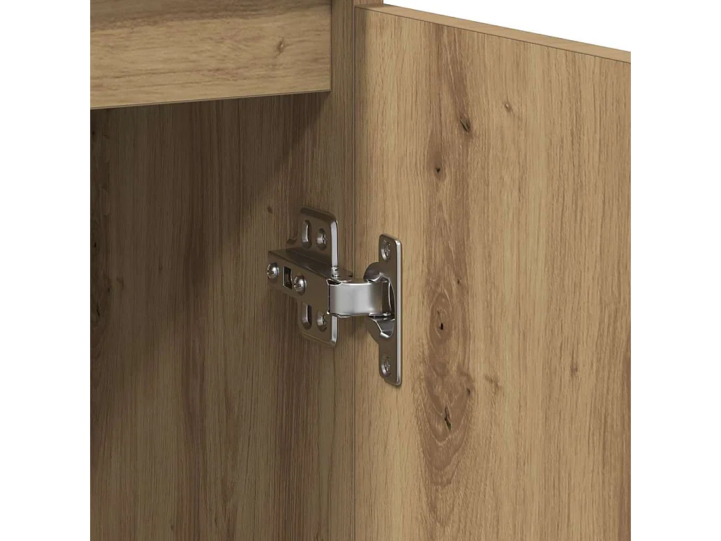 Aparador con cajón roble artesanal 71x35x84cm madera ingeniería