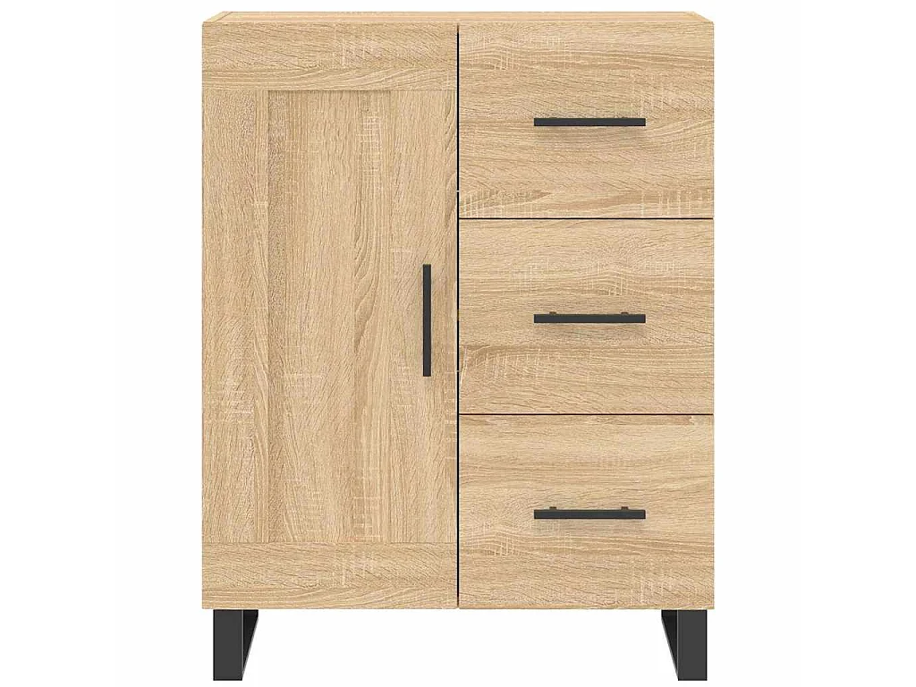 Highboard Sonoma-Eiche 69,5x34x180 cm Holzwerkstoff