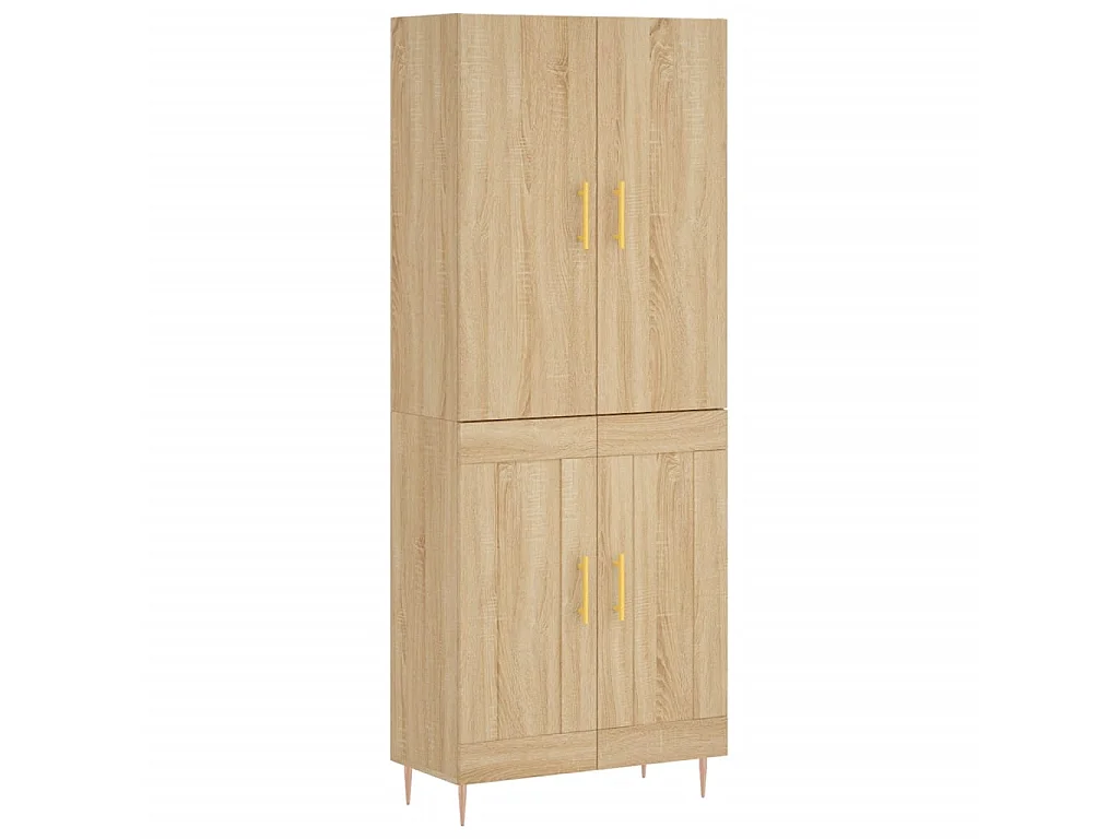 Buffet haut Chêne sonoma 69,5x34x180 cm Bois d'ingénierie