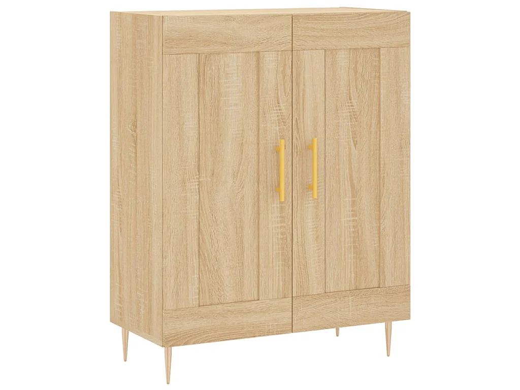Buffet haut Chêne sonoma 69,5x34x180 cm Bois d'ingénierie
