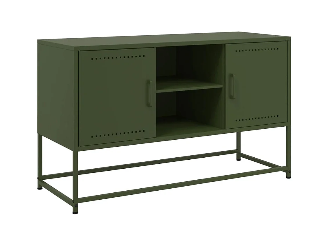 Buffet haut blanc 36x39x107 cm acier