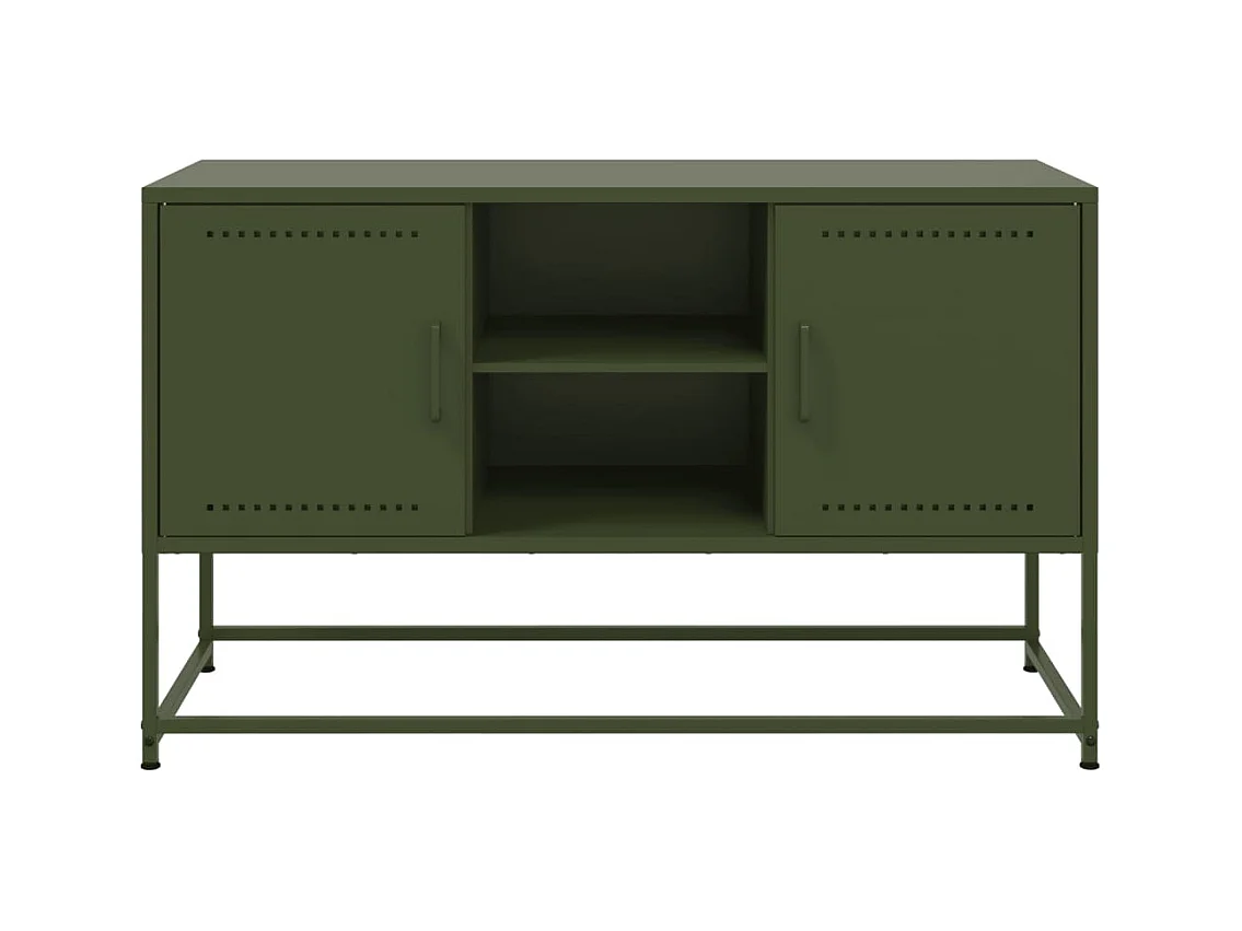 Buffet haut blanc 36x39x107 cm acier