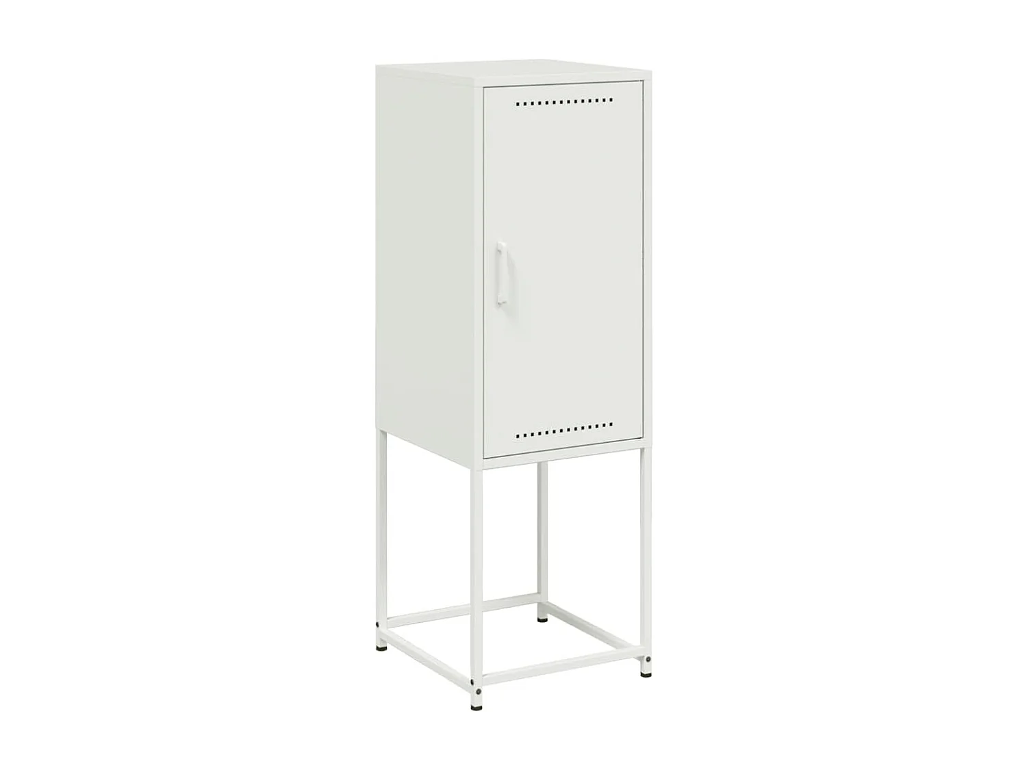 Credenza Bianca 36x39x107 cm in Acciaio