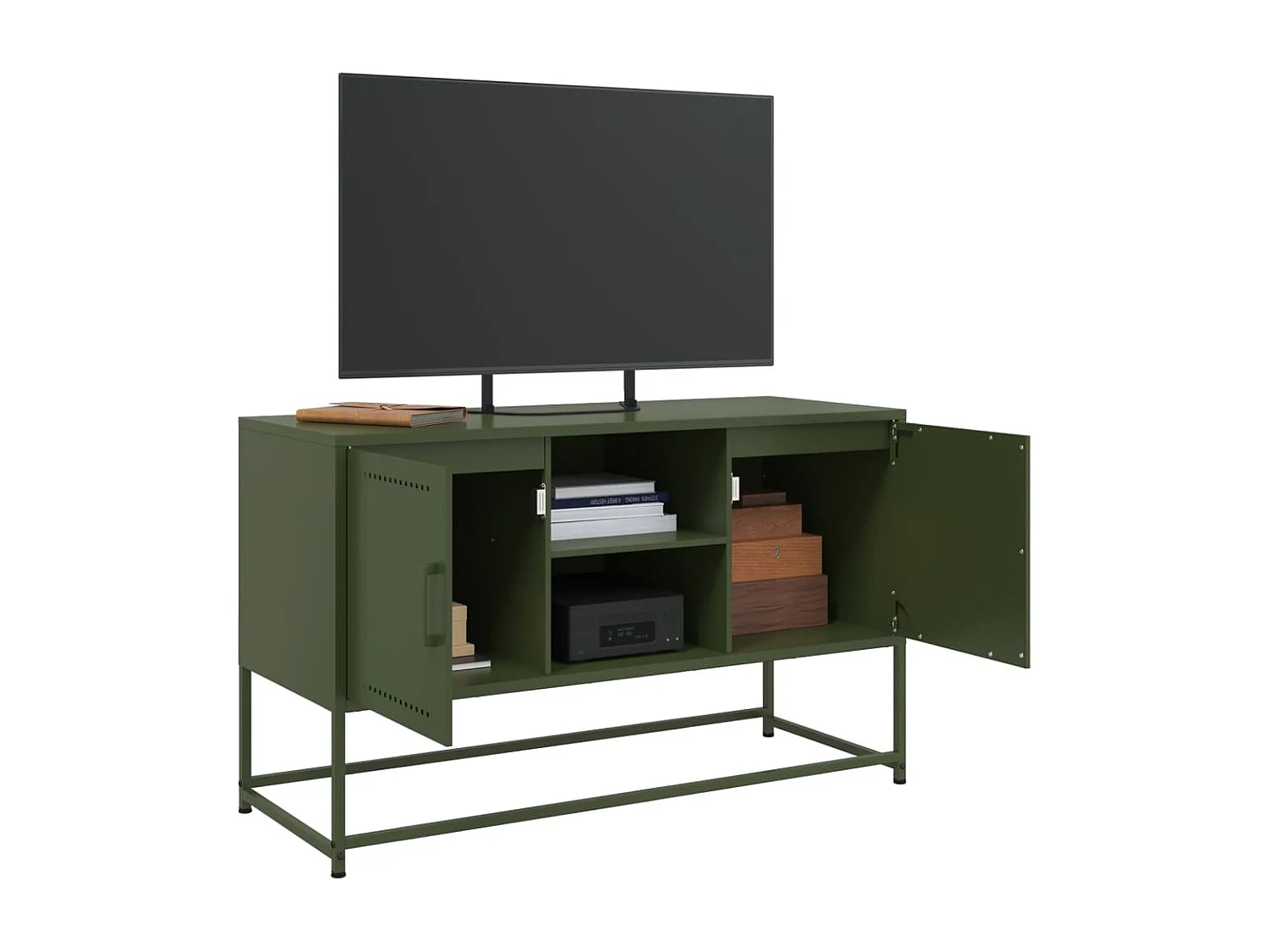 Credenza Bianca 36x39x107 cm in Acciaio