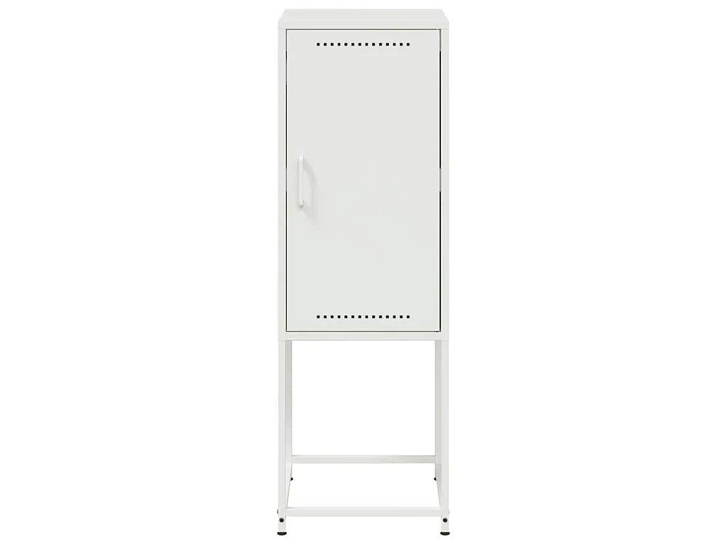 Credenza Bianca 36x39x107 cm in Acciaio